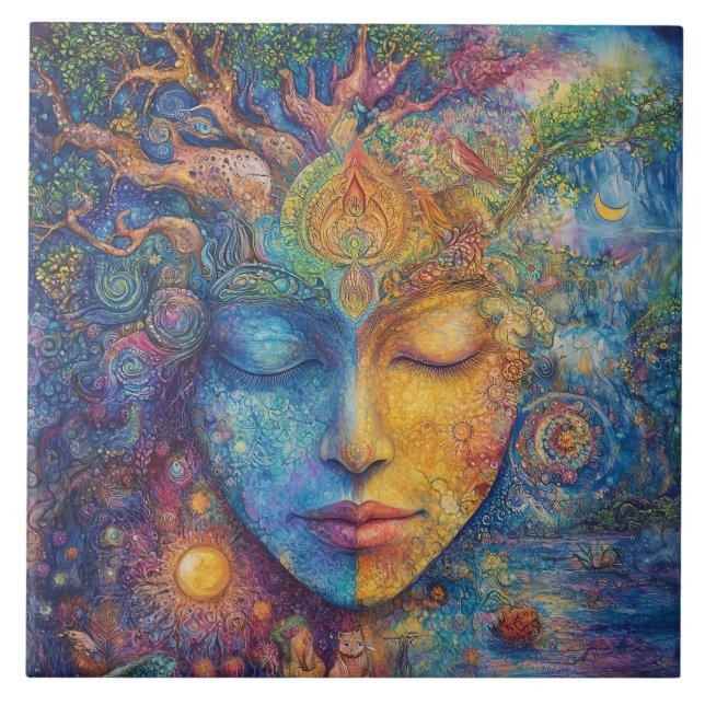 Woodland Goddess Tile (Front)