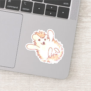 Woodland Golden Adorable Happy Hedgehog