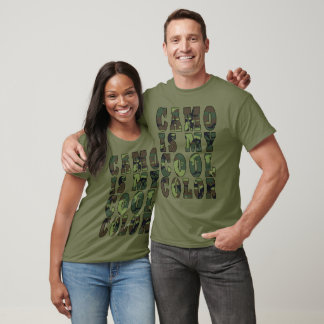Woodland Green Camo Is My Cool Colour Unisex T-Shirt