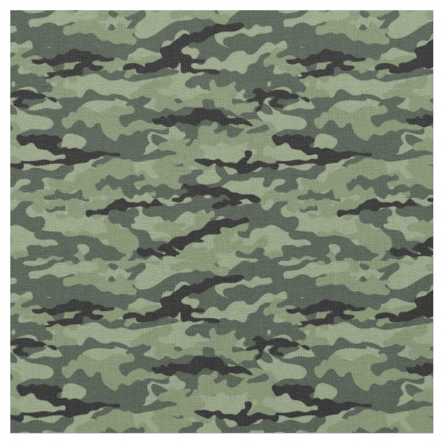 Woodland Green  Camo Pattern for  DIY Masks Fabric (Close Up)