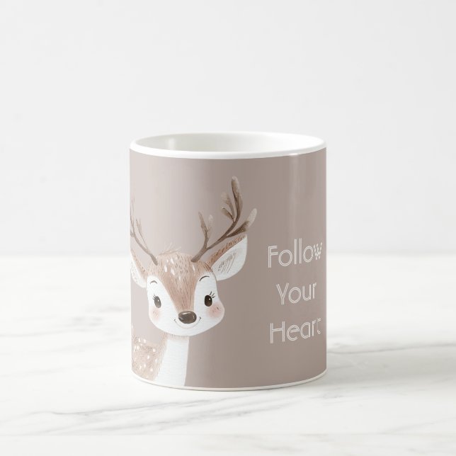 Woodland Happy Deer Coffee Mug (Center)