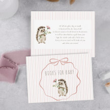 Woodland Hedgehog Watercolor Books for Baby