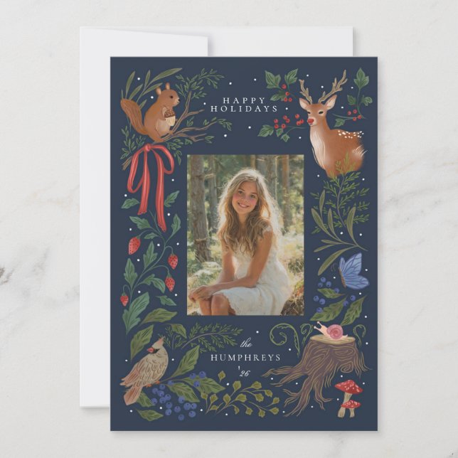 woodland holidays | greeting card christmas (Front)