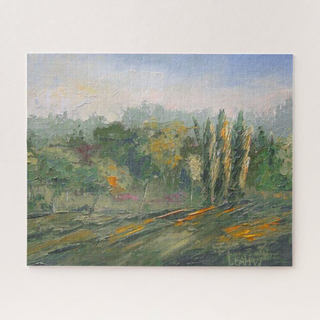 Woodland Impressionistic Painting Challenging Jigsaw Puzzle (Horizontal)