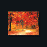 Woodland in Fall Canvas Print<br><div class="desc">Beautiful woodland photograph in autumn / fall.</div>
