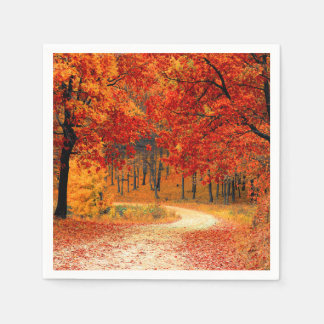 Woodland in Fall Napkin