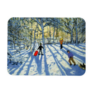 Woodland in winter near Ashbourne Derbyshire Magnet