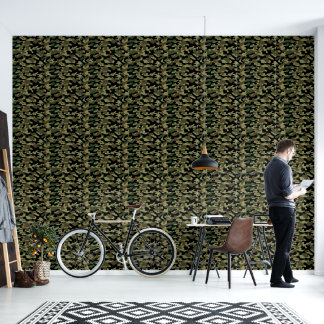 Woodland Khaki Camouflage Pattern  Wallpaper