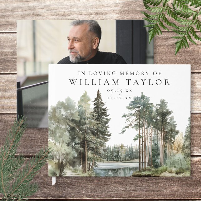 Woodland Lake In Loving Memory Funeral Photo Guest Book (Woodland Lake In Loving Memory Funeral Photo Guest Book)