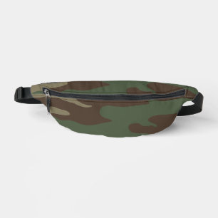 Woodland Military Camouflage Pattern Bum Bags