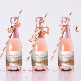 Woodland Mini Sparkling Wine Labels Ready to Pop