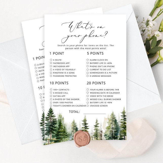 Woodland minimalist what's on your phone game (Creator Uploaded)