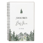 Woodland Mountain Baby Shower Guestbook