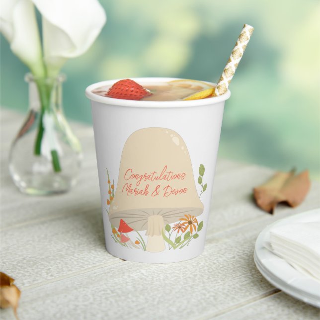 Woodland Mushroom Baby Shower  Paper Cups (Insitu)