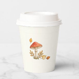 Woodland Mushroom Fall Baby Shower Paper Cups