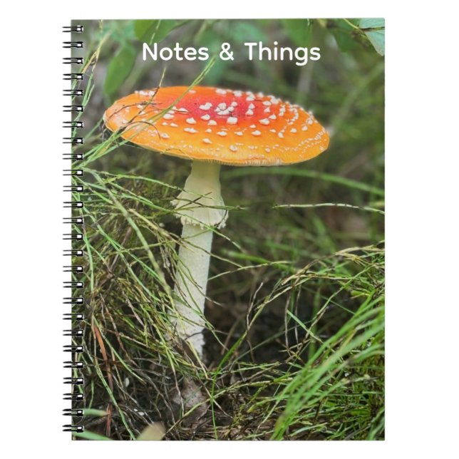 Woodland Mushroom  Notebook  (Front)