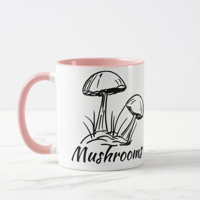 Woodland Mushrooms Mug (Left)