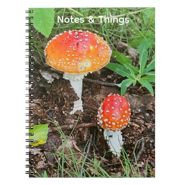 Woodland Mushrooms  Notebook  (Front)
