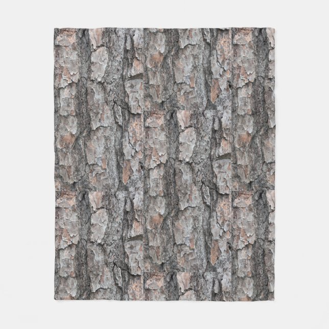 Woodland Nature Decor Fleece Blanket (Front)