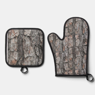 Woodland Nature Decor Oven Mitt & Pot Holder Set