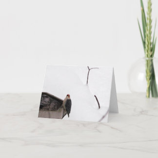 Woodland Note Card Woodpecker