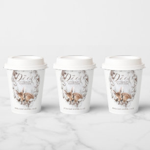 Woodland Oh Deer Winter Baby Shower Paper Cups