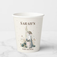 Woodland Otter Baby Shower Paper cups