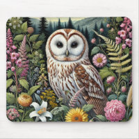Woodland Owl Mouse pad | Charming Nature
