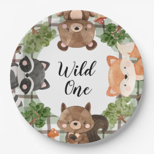 Woodland Paper Plates Wild One Plates