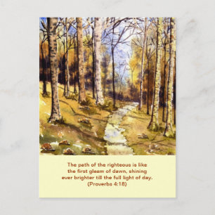 'Woodland Path (Christian)' Postcard