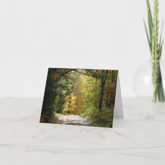 Woodland path notecard