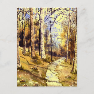 'Woodland Path' Postcard