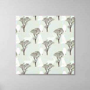 Woodland Pattern Canvas Print