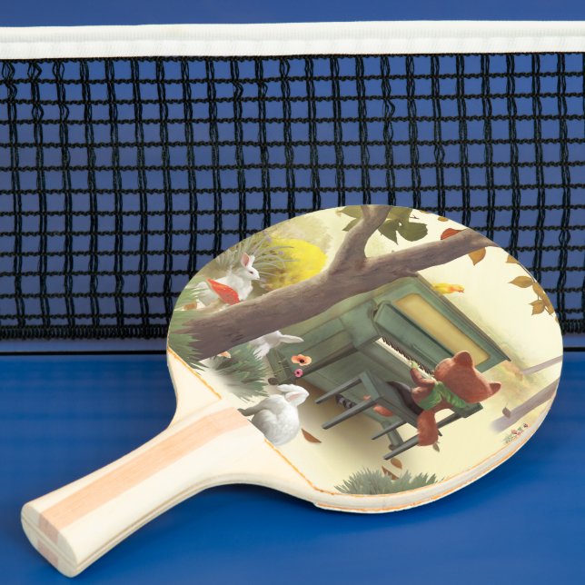 Woodland Pianist Ping Pong Paddle (Insitu)