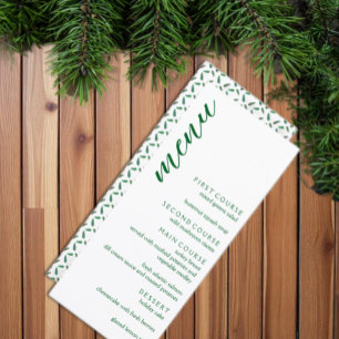 Woodland Pine Tree Branches Menu