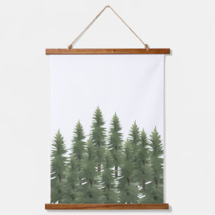 Woodland Pine Tree Wall Art Room Decor 