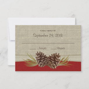 Woodland Pinecones Response Card