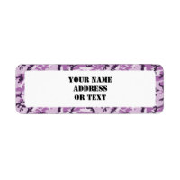 Woodland Pink/Purple Camouflage - with White