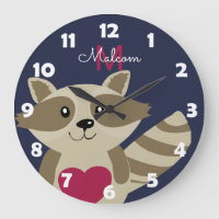 Woodland Raccoon Adorable Monogrammed Personalized