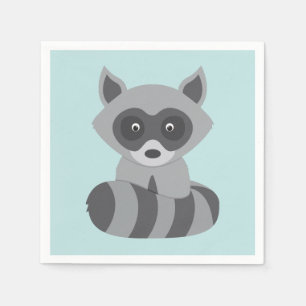 Woodland Racoon Napkin
