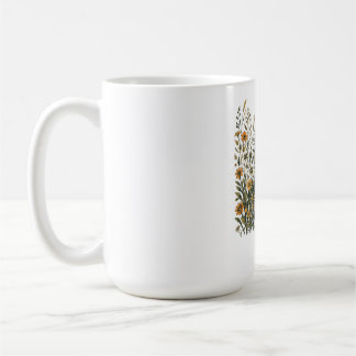 Woodland Racoon Wildflower T-Shirt Coffee Mug