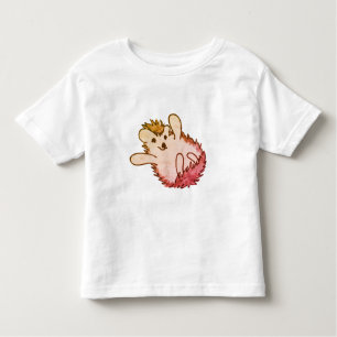 Woodland Red Orange Happy Cute Hedgehog Toddler T-Shirt