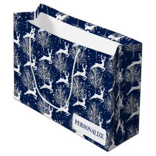 Woodland Reindeer Large Gift Bag