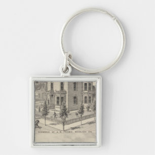 Woodland residences lithographed key ring