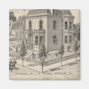 Woodland residences lithographed magnet