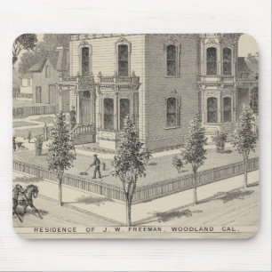 Woodland residences lithographed mouse pad