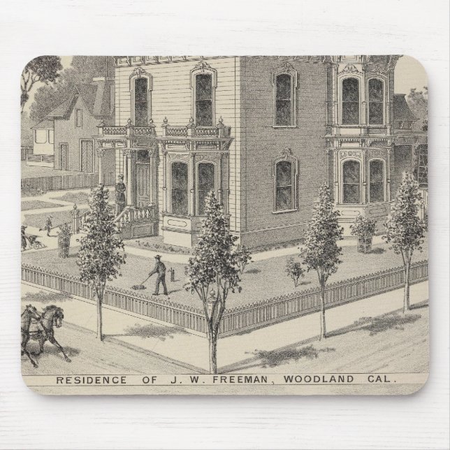 Woodland residences lithographed mouse pad (Front)