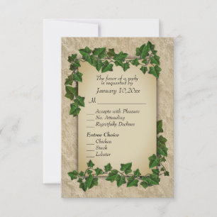 Woodland RSVP with Entree Choices Card