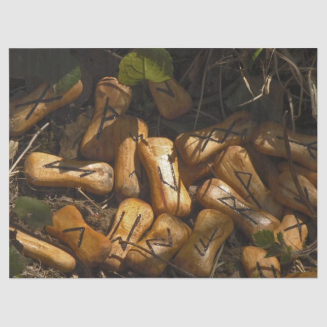 woodland runes tissue paper (Front)