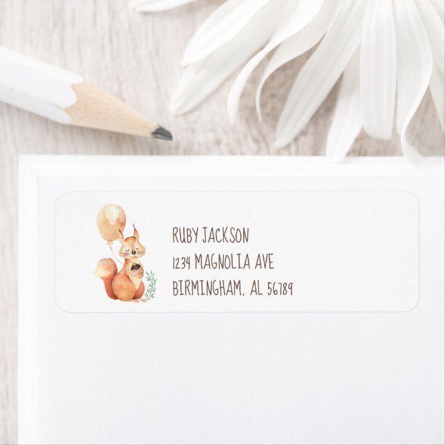 Woodland Rustic Return Address Label (Insitu)
